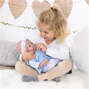 Bayer Design Reborn Babydocka 38 cm, blå-6