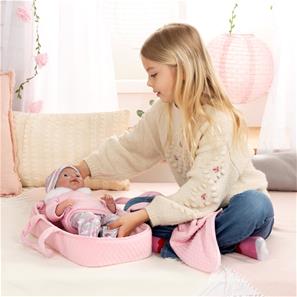 Bayer Design Reborn Babydocka 38 cm med bärsäng-2