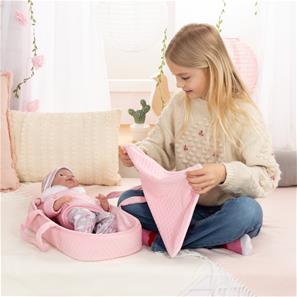 Bayer Design Reborn Babydocka 38 cm med bärsäng-3