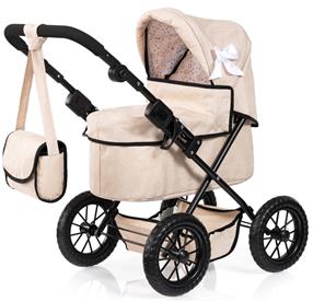 Bayer Design Trendy dockvagn med skötväska Beige