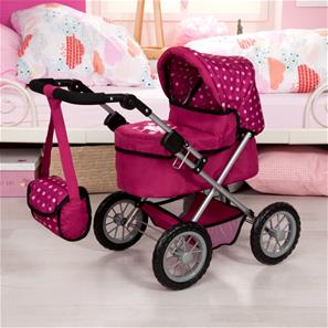 Bayer Design Trendy dockvagn med skötväska cerise-3