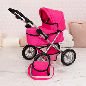 Bayer Design Trendy dockvagn med skötväska Pink-5