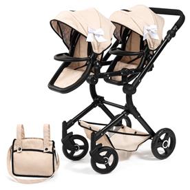 Bayer Design tvilling Klappvagn, Neo - Beige