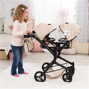 Bayer Design tvilling Klappvagn, Neo - Beige-4