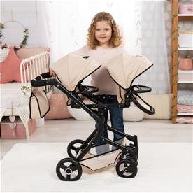 Bayer Design tvilling Klappvagn, Neo - Beige-5