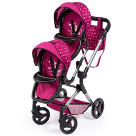 Bayer Design tvilling Klappvagn, Neo - Pink