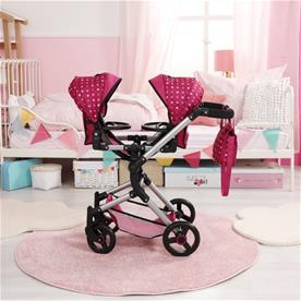 Bayer Design tvilling Klappvagn, Neo - Pink-11