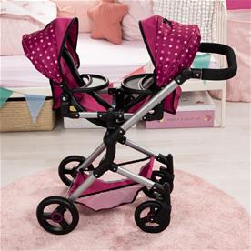 Bayer Design tvilling Klappvagn, Neo - Pink-12