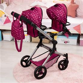 Bayer Design tvilling Klappvagn, Neo - Pink-14
