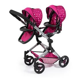Bayer Design tvilling Klappvagn, Neo - Pink-17