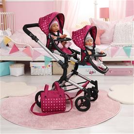 Bayer Design tvilling Klappvagn, Neo - Pink-2