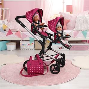 Bayer Design tvilling Klappvagn, Neo - Pink-2