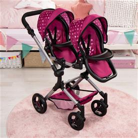 Bayer Design tvilling Klappvagn, Neo - Pink-21