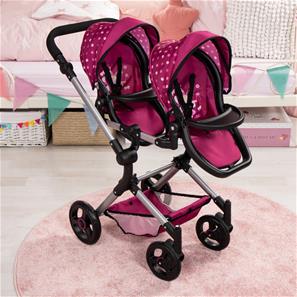 Bayer Design tvilling Klappvagn, Neo - Pink-21