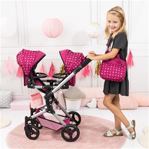 Bayer Design tvilling Klappvagn, Neo - Pink-3