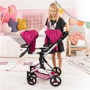 Bayer Design tvilling Klappvagn, Neo - Pink-5