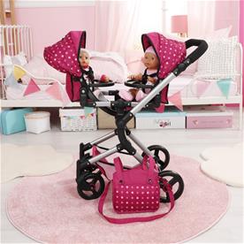 Bayer Design tvilling Klappvagn, Neo - Pink-7