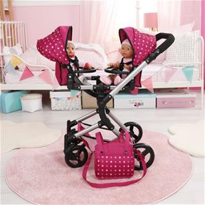 Bayer Design tvilling Klappvagn, Neo - Pink-7