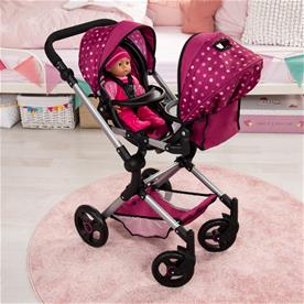 Bayer Design tvilling Klappvagn, Neo - Pink-8
