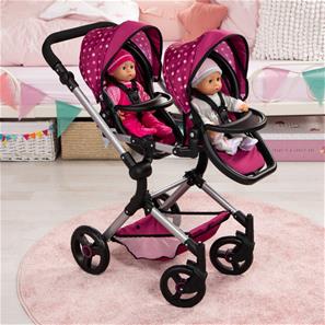 Bayer Design tvilling Klappvagn, Neo - Pink-9
