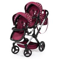 Bayer Design tvilling Klappvagn, Xeo - bordeaux