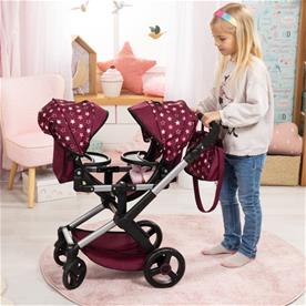 Bayer Design tvilling Klappvagn, Xeo - bordeaux-3