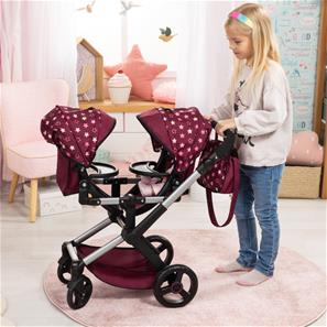 Bayer Design tvilling Klappvagn, Xeo - bordeaux-3