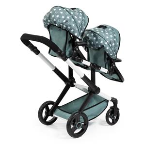 Bayer Design tvilling Klappvagn, Xeo -Grön stjärnor-6