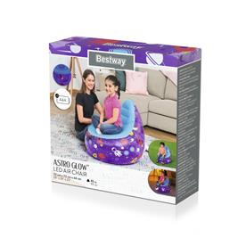 Bestway Astro Glow LED Uppblåsbar stol 72 x 72 x 64 cm-2