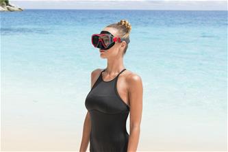 Bestway Crusader Pro dykmask 14+ år, röd-3