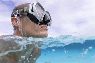 Bestway Dominator Pro dykmask 14+ år, vit/grå-3