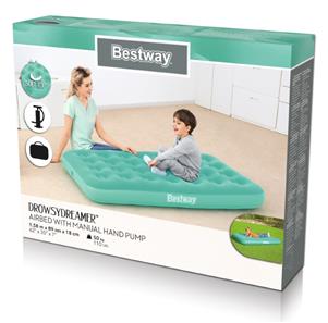 Bestway DrowsyDreamer Luftmadrass 158 x 89 x 18 cm m. pump, Turkos-6