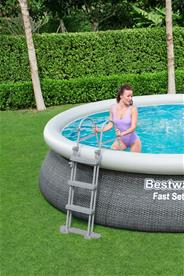  Bestway Fast Set Pool Rattan set 457 x 107 cm m. pump och stege-3