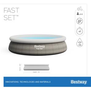  Bestway Fast Set Pool 366 x 76cm (Ny modell)-6