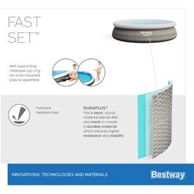  Bestway Fast Set Pool 366 x 76cm (Ny modell)-7