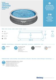  Bestway Fast Set Pool 366 x 76cm (Ny modell)-8