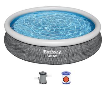  Bestway Fast Set Pool Set 366 x 76cm m. filter Pump