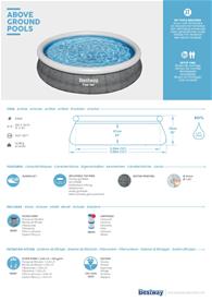  Bestway Fast Set Pool Set 366 x 76cm m. filter Pump-8