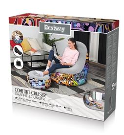 Bestway Graffiti Comfort Cruiser stol 112x100x86cm-5