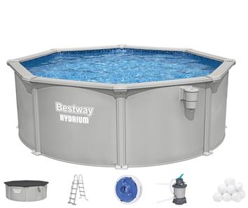 Bestway Hydrium 366 x 122 cm stålpool med sandfilter (2027 model)