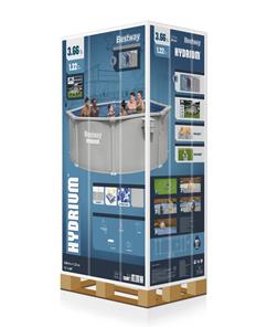 Bestway Hydrium 366 x 122 cm stålpool med sandfilter (2027 model)-10