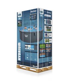 Bestway Hydrium 488 x 132 cm stålpool med sandfilter mm (2026)-12