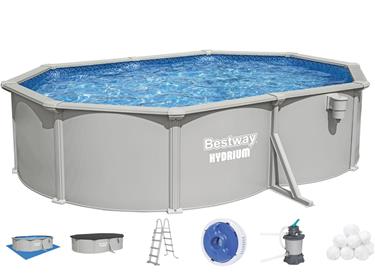 Bestway Hydrium 500 x 366 x 122 cm Oval Stålväggspool Set (2026 model)