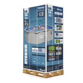 Bestway Hydrium 500 x 366 x 122 cm Oval Stålväggspool Set (2026 model)-11