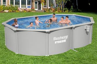 Bestway Hydrium 500 x 366 x 122 cm Oval Stålväggspool Set (2027 model)-2