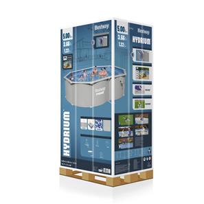Bestway Hydrium 500 x 366 x 122 cm Oval Stålväggspool Set (2027 model)-4