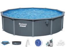 Bestway Hydrium 549 x 132 cm Runt Stålväggspool Set (2026 model)