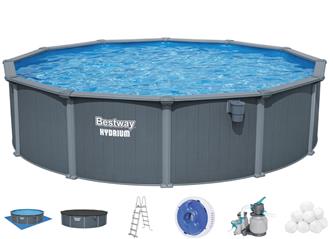 Bestway Hydrium 549 x 132 cm Runt Stålväggspool Set (2026 model)