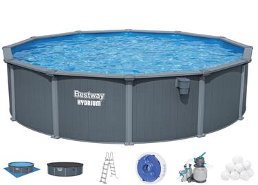 Bestway Hydrium 549 x 132 cm Runt Stålväggspool Set (2026 model)