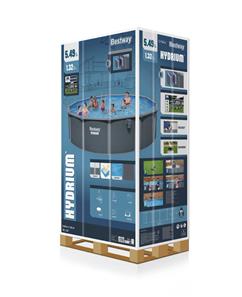 Bestway Hydrium 549 x 132 cm Runt Stålväggspool Set (2027 model)-14